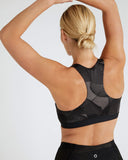 Goodmove Blue  Zip Sports Bra