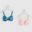 2pk Padded Push Up with Hook and Eye Closure Bras