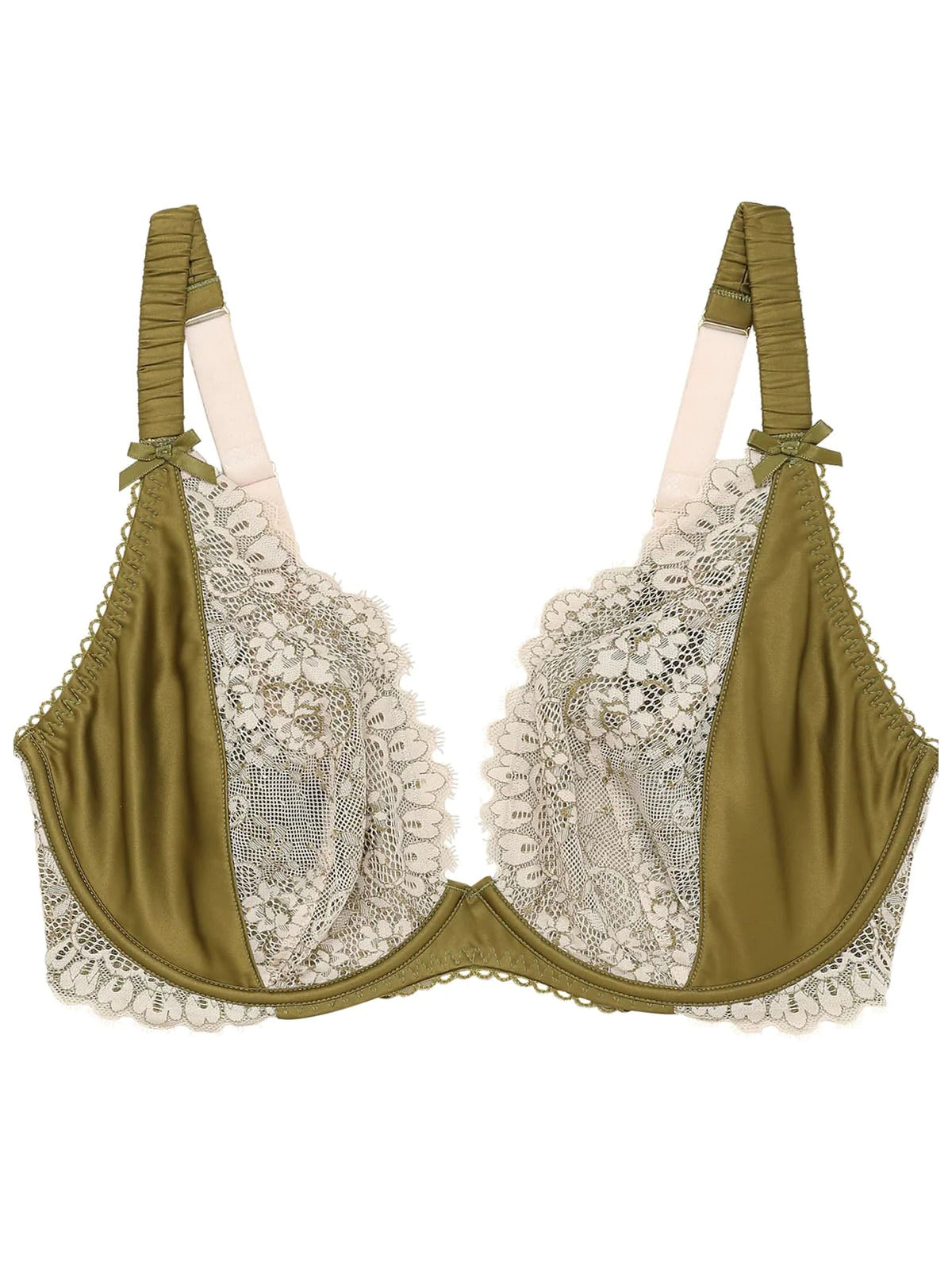 Silk Lace Full Cup plunge Bra