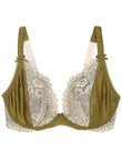 Silk & Lace Animal Print Balcony Bra