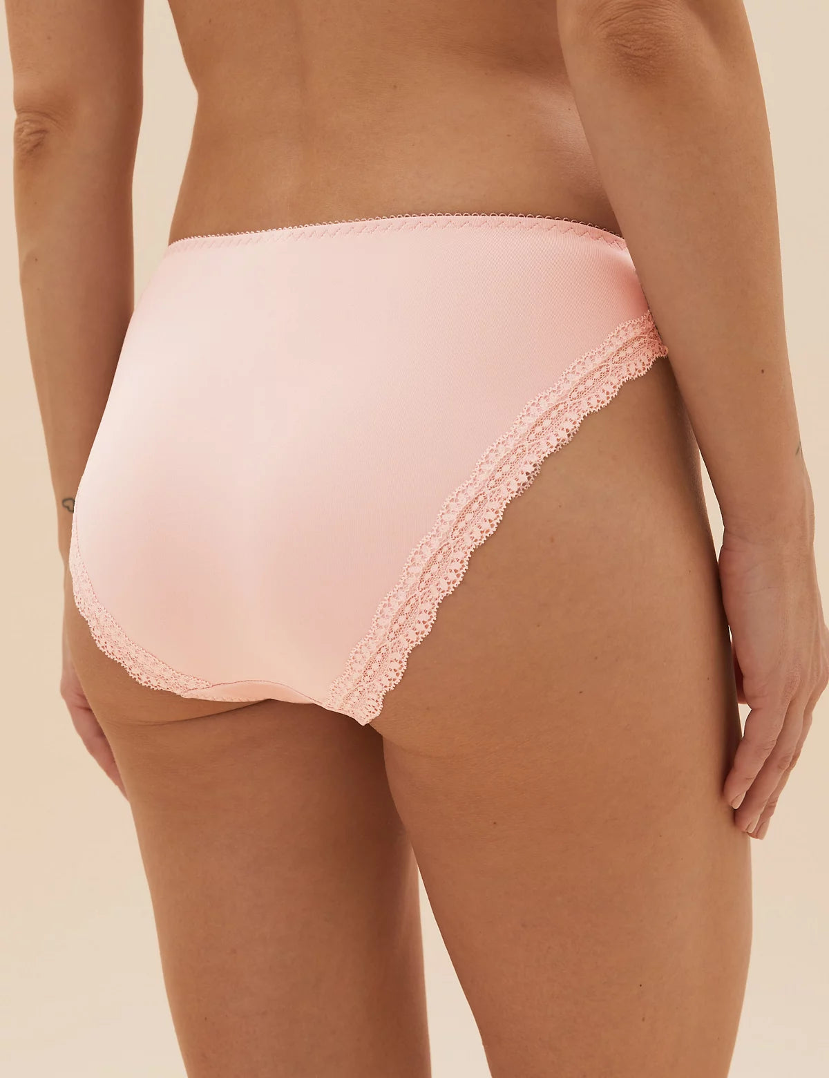 Microfibre & Lace Bikini Knicker