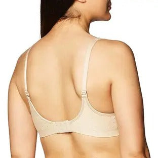 Comfort Resolution Wire-Free Dot Pattern with Wicking Fabric Bra