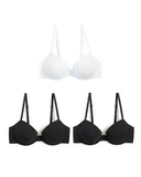 3pk Wired Plunge Full Cup T-Shirt Bras DD-E