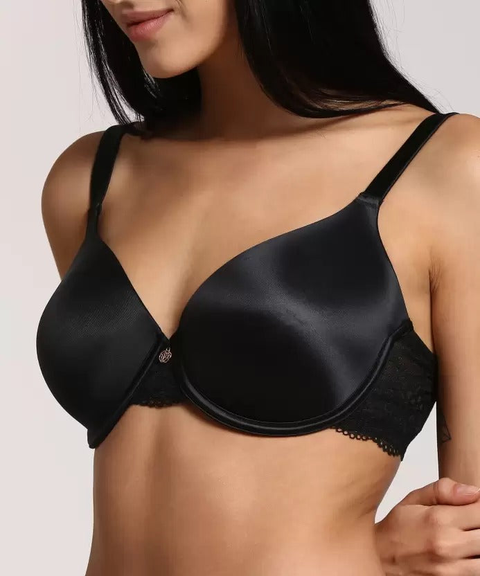 Silk & Lace Padded Plunge Bra