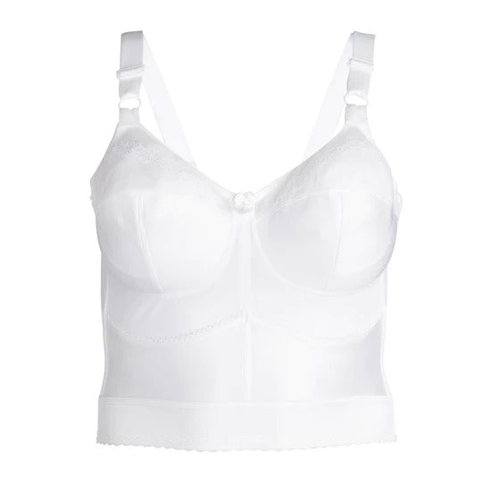 Embroidered Soft Cup Long Line Bra