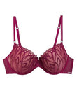 Embroidered Padded Balcony Bra