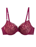 Embroidered Padded Balcony Bra