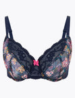 Lace Trim Wired Full Cup Bra