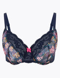 Lace Trim Wired Full Cup Bra