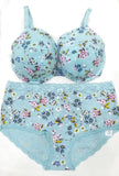 Cotton Underwired Balcony Bra Set