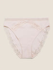 Cotton Mix Lace High Legs Knicker