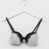 2 Lace Detail Padded T-shirt Bra with Hook and Eye Closure