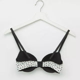 2 Lace Detail Padded T-shirt Bra with Hook and Eye Closure