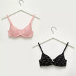 2pk Padded T-shirt Bra with Hook and Eye Closure