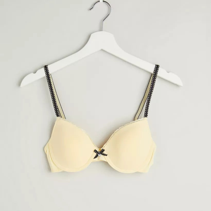 2 Assorted Padded T-shirt Bra with Hook and Eye Closure