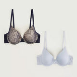 2 Lace Padded Plunge Bras