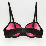 2 Padded Balconette Bra with Hook and Eye Closure