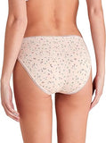 Lycra Daisy Print High Leg Knickers,