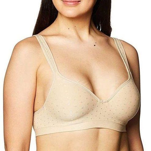 Comfort Resolution Wire-Free Dot Pattern with Wicking Fabric Bra