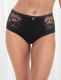 No VPL Lace Trim High Rise Shorts