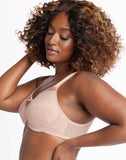 Minimizer Satin Tracings Comfort Strap Underwire Bra