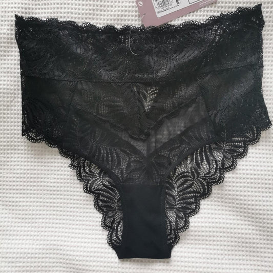 High Waisted Lace Brazilian knickers