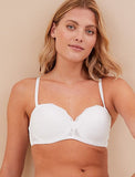 Lace Padded Bandeau Strapless Bra Set