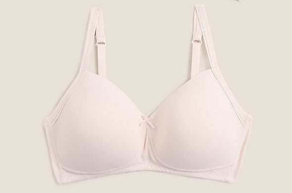 Cotton Padded T-Shirt  Bra Set