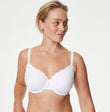 Lace Trim Padded Full Cup Bra Set