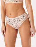 Cotton Rich Heart Print High Leg Knickers