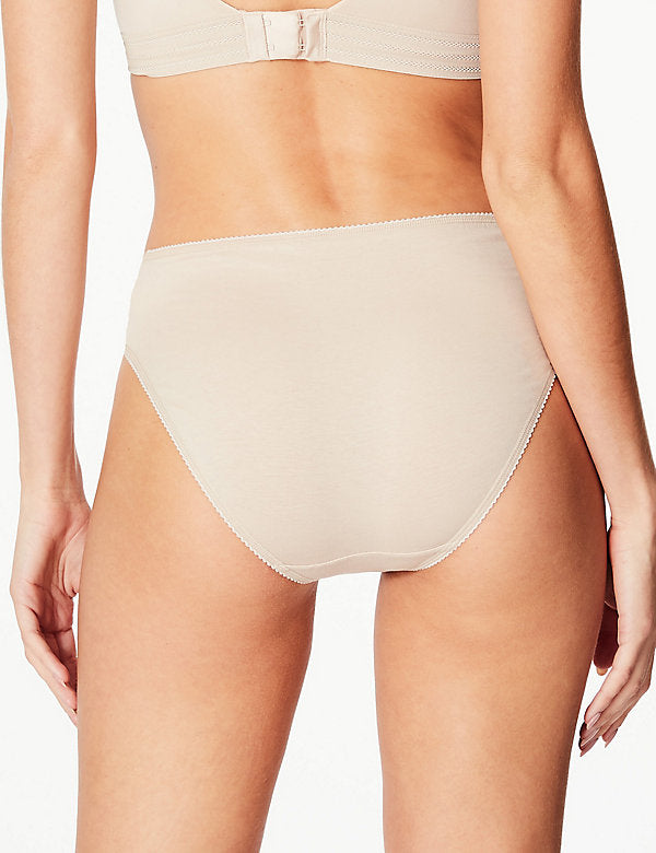 Cotton Lycra® High Leg Knicker