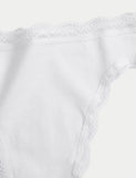 Cotton Rich & Lace High Leg Knicker