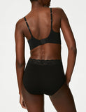 Cotton Lycra® & Lace Full Briefs