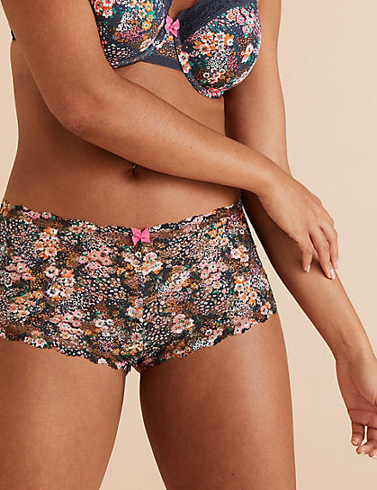 All Over Lace Floral Shorts