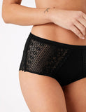 Sumptuously Soft™ Lace Trim High Rise Knicker