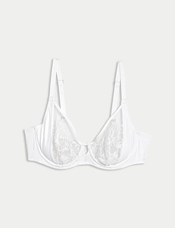 Embrace Embroidered Wired Full Cup Bra