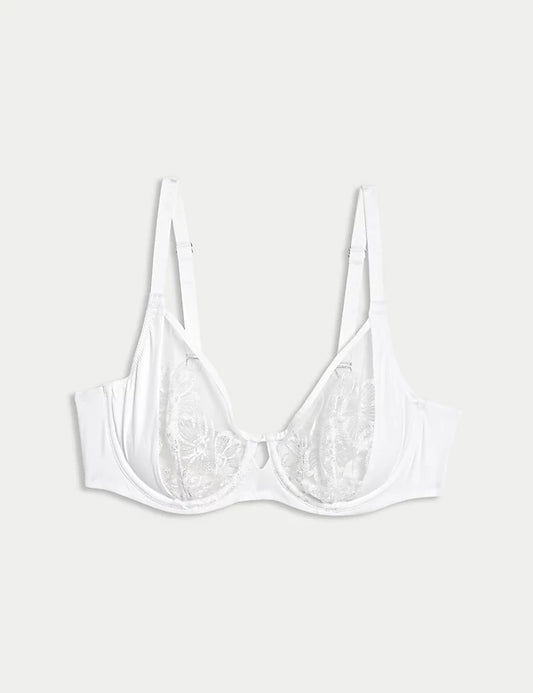 Embrace Embroidered Wired Full Cup Bra