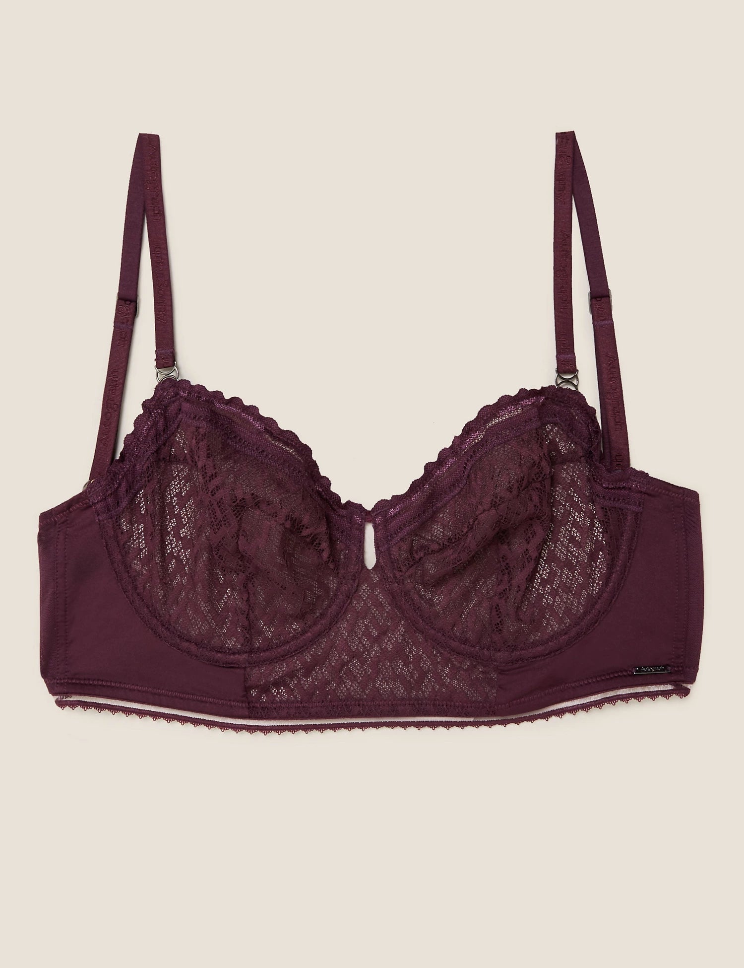 Snake Lace Non Padded Balcony Bra