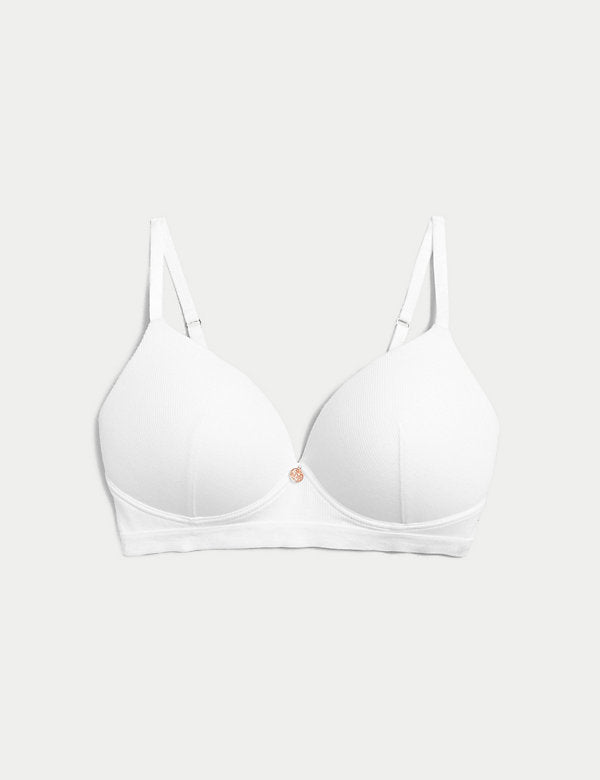 Strapless T- Shirt  Bra with Rib Weave