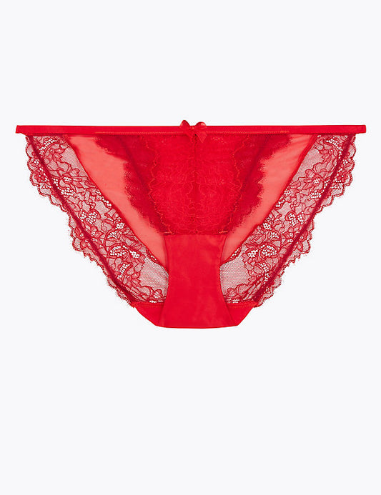 Layered Lace Side Strap Bikini Knicker