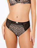 Love Embroidered High Leg Knicker