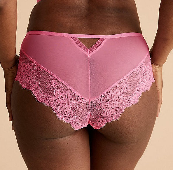 Eyelash Lace High Waist Brazilian Knicker