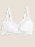 Cotton & Lace Non-Wired Full Cup Bralette Bra Set