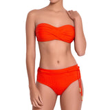 Twist Front Bandeau Bikini Top