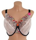 Floral Tattoo Embroidered Balcony Bra