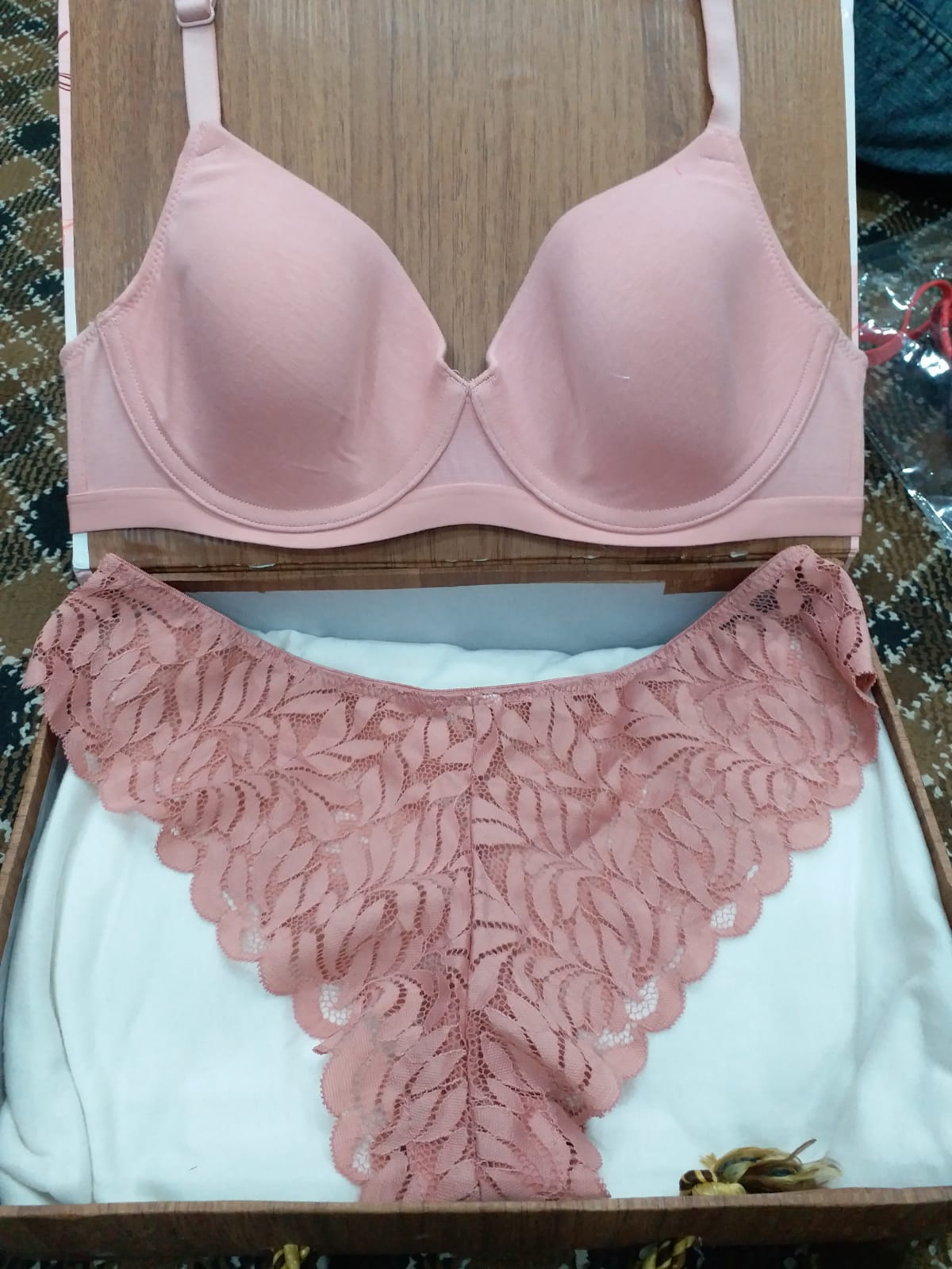 Cotton Underwired Full Cup Bra Set