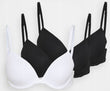 3pk Wired Plunge Full Cup T-Shirt Bras A-E