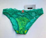 Green Lace Bikini Style Underwear  Bra Set