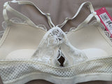 Cream Lace Padded Underwired Bra