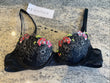 Underwired Padded Balcony  Lace Bra Set